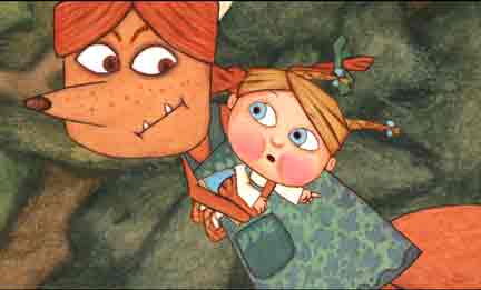 Лиса из мультфильма Жихарка